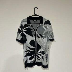 Express Knit Button Down Short Sleeve Shirt